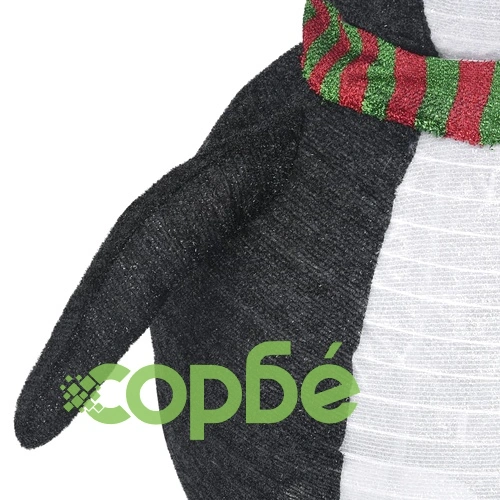 Декоративен коледен снежен пингвин LED лукс плат 90 см ➤ топ цена ➤ sorbe.bg
