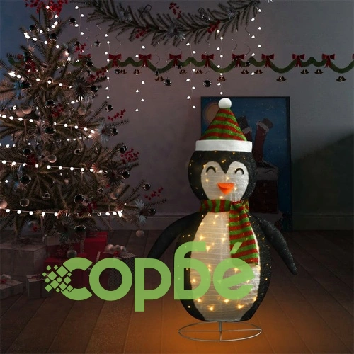 Декоративен коледен снежен пингвин LED лукс плат 120 см ➤ топ цена ➤ sorbe.bg
