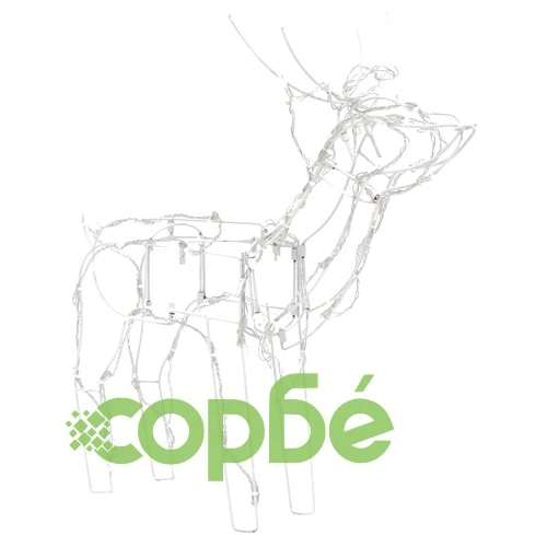 Коледна украса, 3 светещи елена, 229 LED лампички ➤ топ цена ➤ sorbe.bg