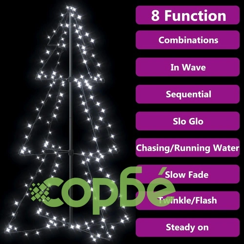 Коледна елха конус, 160 LED, за закрито и открито, 78x120 см ➤ топ цена ➤ sorbe.bg