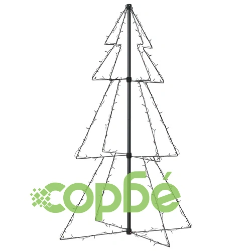 Коледна елха конус, 160 LED, за закрито и открито, 78x120 см ➤ топ цена ➤ sorbe.bg