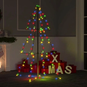 Коледна елха конус, 160 LED, за закрито и открито, 78x120 см