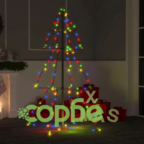 Коледна елха конус, 160 LED, за закрито и открито, 78x120 см ➤ топ цена ➤ sorbe.bg