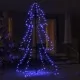 Коледна елха конус, 200 LED, закрито и открито, 98x150 см