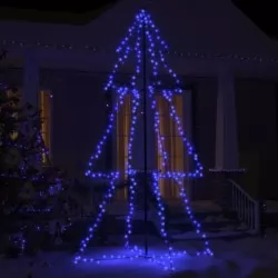 Коледна елха конус, 300 LED, закрито и открито, 120x220 см