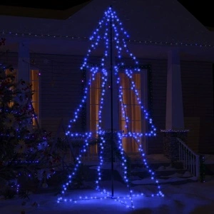 Коледна елха конус, 300 LED, за закрито и открито, 120x220 см