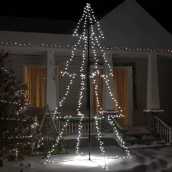 Коледна елха конус, 360 LED, за закрито и открито, 143x250 см