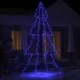 Коледна елха конус, 360 LED, закрито и открито, 143x250 см