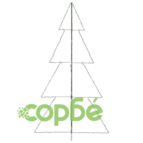 Коледна елха конус, 360 LED, за закрито и открито, 143x250 см ➤ топ цена ➤ sorbe.bg