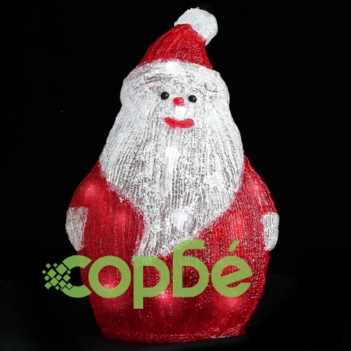 LED Дядо Коледа акрилна фигура, за закрито и открито, 28 см ➤ топ цена ➤ sorbe.bg