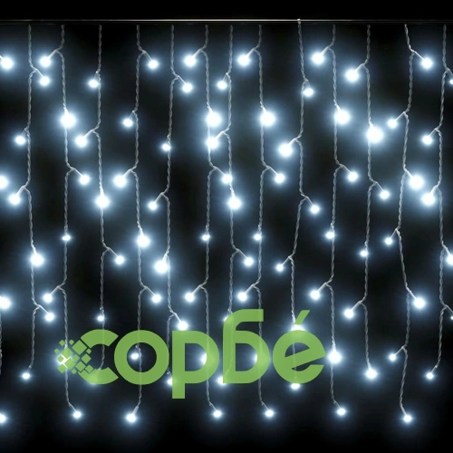 LED завеса ледени висулки 10 м 400 LED студено бяло 8 режима ➤ топ цена ➤ sorbe.bg