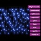 LED завеса ледени висулки 10 м 400 LED синя 8 режима