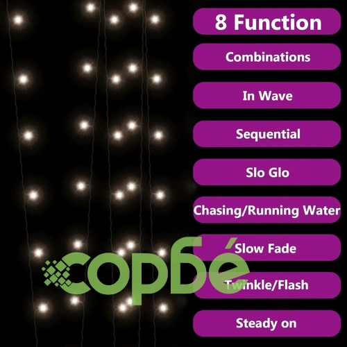 Соларни лампички 2 бр 2х200 LED студено бяло за закрито/открито ➤ топ цена ➤ sorbe.bg