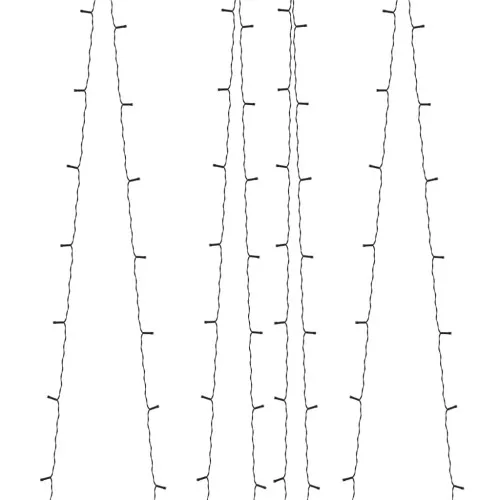 Соларни лампички 5 бр 5х200 LED студено бяло за закрито/открито ➤ топ цена ➤ sorbe.bg