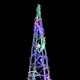 Акрилен декоративен LED светещ конус, многоцветен, 60 см