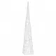 Акрилен декоративен LED светещ конус, студено бял, 90 см