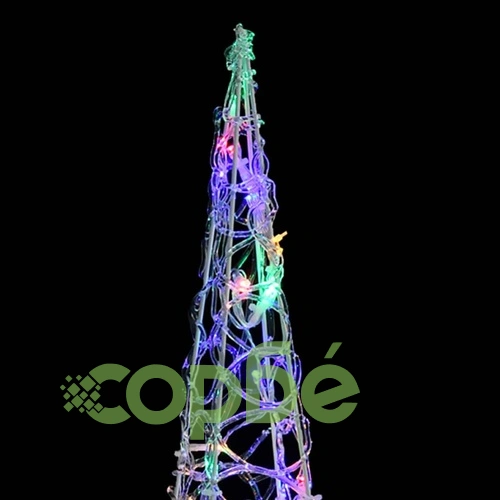 Комплект декорация LED конуси, многоцветни, 30/45/60 см, акрил ➤ топ цена ➤ sorbe.bg
