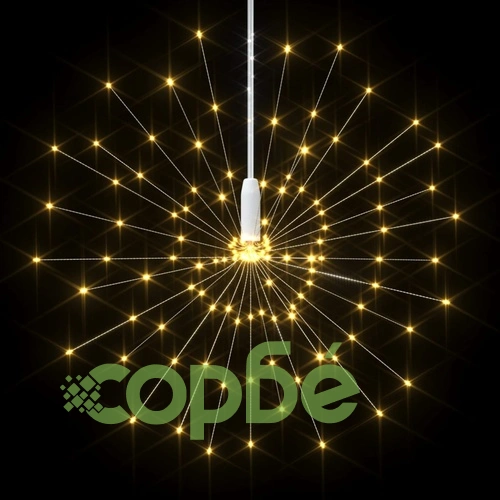 Външни коледни светещи фойерверки 4 бр топло бели 20 см 560 LED ➤ топ цена ➤ sorbe.bg