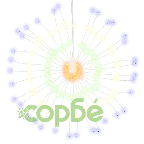 Външни коледни светещи фойерверки 2 бр цветни 20 см 280 LED ➤ топ цена ➤ sorbe.bg