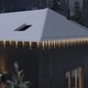 Коледни лампички ледени висулки, 100 бр, топло бели, акрил