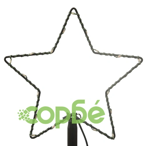 Коледно дърво с метален стълб, 500 LED, студено бяло, 3 м ➤ топ цена ➤ sorbe.bg