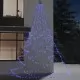 Дърво за стена с метална халка, 720 LED, синьо, 5 м
