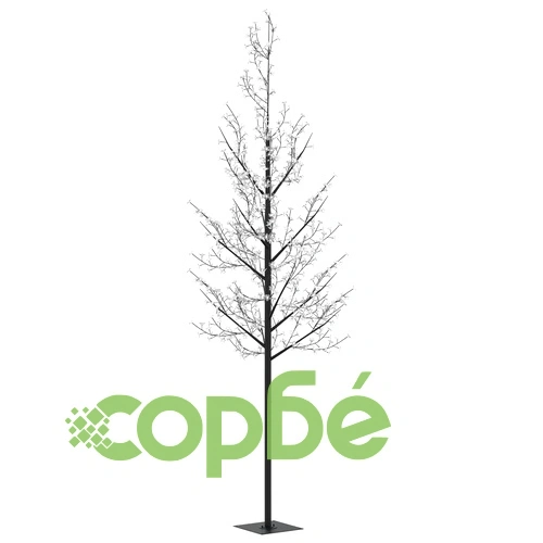 Коледно дърво, 600 разноцветни LED, разцъфнала череша, 300 см ➤ топ цена ➤ sorbe.bg