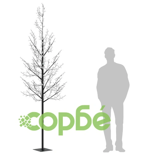 Коледно дърво, 600 разноцветни LED, разцъфнала череша, 300 см ➤ топ цена ➤ sorbe.bg