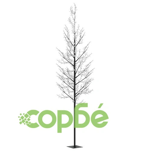 Коледно дърво 1200 LED цветно осветление черешов цвят 400 см ➤ топ цена ➤ sorbe.bg