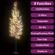 Коледно дърво 1200 LED цветно осветление черешов цвят 400 см