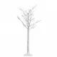 Коледно дърво 120 LED 1,2 м топло бяло върба за закрито/открито