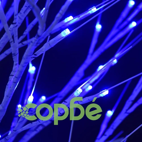 Коледно дърво 120 LED 1,2 м синьо върба закрито/открито ➤ топ цена ➤ sorbe.bg