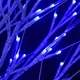 Коледно дърво 120 LED 1,2 м синьо върба за закрито/открито