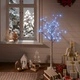 Коледно дърво 120 LED 1,2 м синьо върба закрито/открито