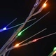 Коледно дърво 120 LED 1,2 м цветно върба закрито/открито