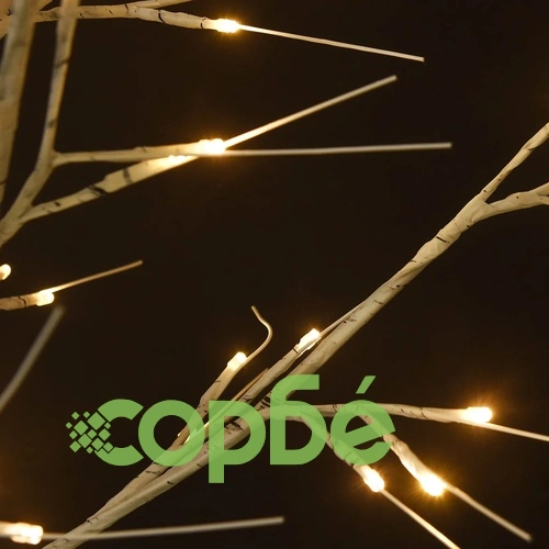 Коледно дърво 140 LED 1,5 м топло бяло върба за закрито/открито ➤ топ цена ➤ sorbe.bg