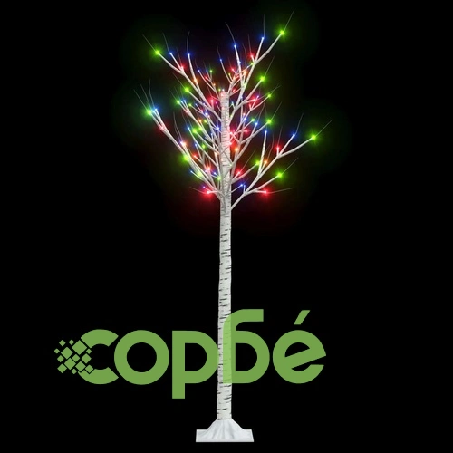 Коледно дърво 140 LED 1,5 м цветно върба закрито/открито ➤ топ цена ➤ sorbe.bg