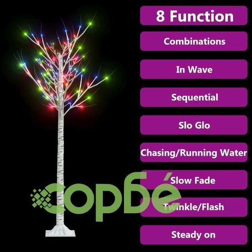 Коледно дърво 140 LED 1,5 м цветно върба закрито/открито ➤ топ цена ➤ sorbe.bg