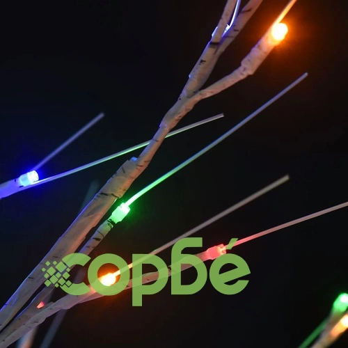 Коледно дърво 140 LED 1,5 м цветно върба закрито/открито ➤ топ цена ➤ sorbe.bg