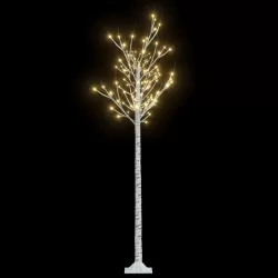 Коледно дърво 180 LED 1,8 м топло бяло върба закрито/открито