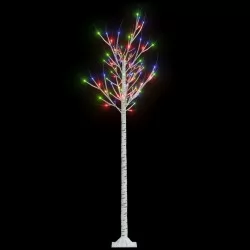 Коледно дърво 180 LED 1,8 м цветно върба за закрито/открито