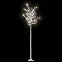 Коледно дърво 200 LED 2,2 м студено бяло върба закрито/открито