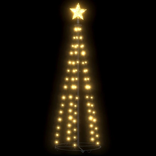 Коледна елха конус, 70 LED топло бяло, декорация, 50x120 см ➤ топ цена ➤ sorbe.bg