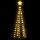Коледна елха конус, 70 LED топло бяло, декорация, 50x120 см