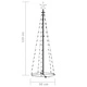 Декоративна коледна елха конус, студено бяло, 70 LED, 50x120 см