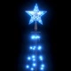 Коледна елха конус, синя, 100 LED, декорация, 70x180 см