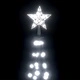 Коледна елха конус, 136 LED студено бяло, декорация, 70x240 см