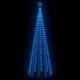 Коледна елха конус синя 330 LED декорация 100x300 см