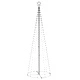 Коледна елха конус синя 330 LED декорация 100x300 см