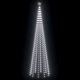 Коледна елха конус студено бяло 400 LED декорация 100x360 см